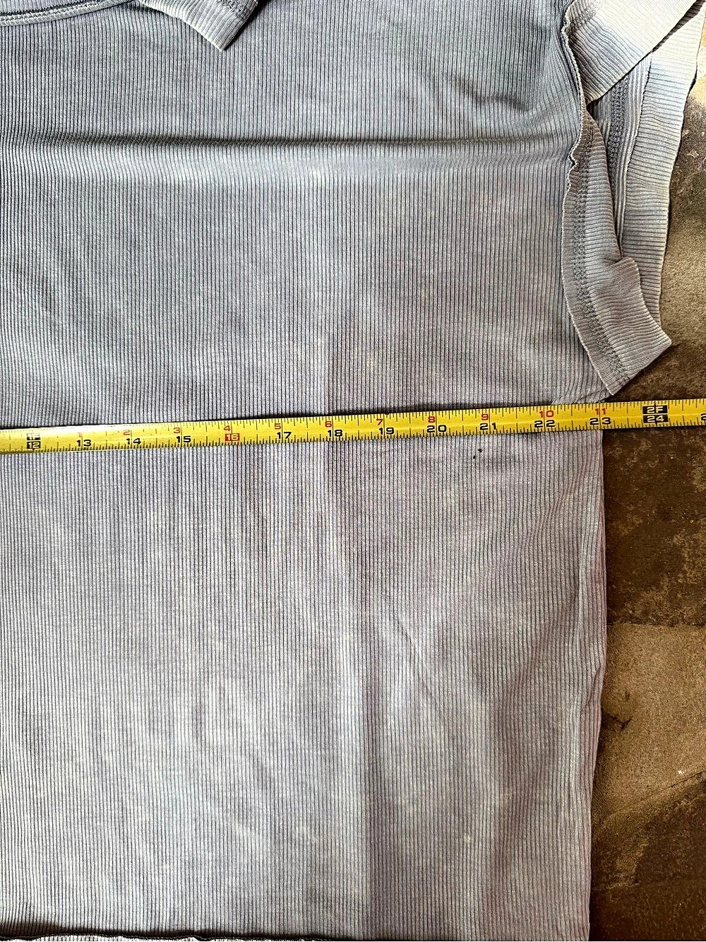 Zenana Light Gray Ribbed Wide Leg relaxed lounge set in Sleet L NWT - Picture 6 of 8